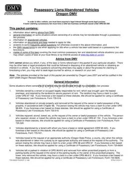 Free Oregon Abandoned Vehicles Form