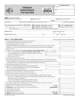 Free Oregon It 1 Form
