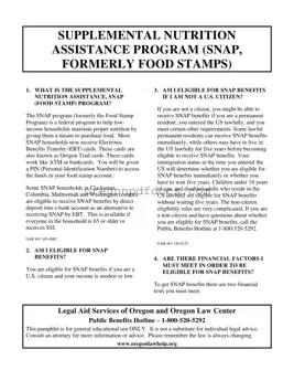 Free Oregon Snap Change Report Form