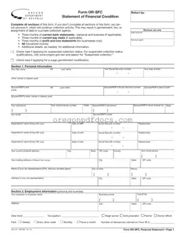 Free Oregon Statement Form