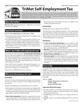 Free Oregon Tm 230 Form