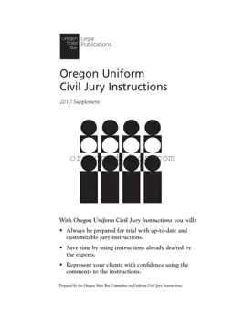 Free Oregon Uniform Civil Jury Form